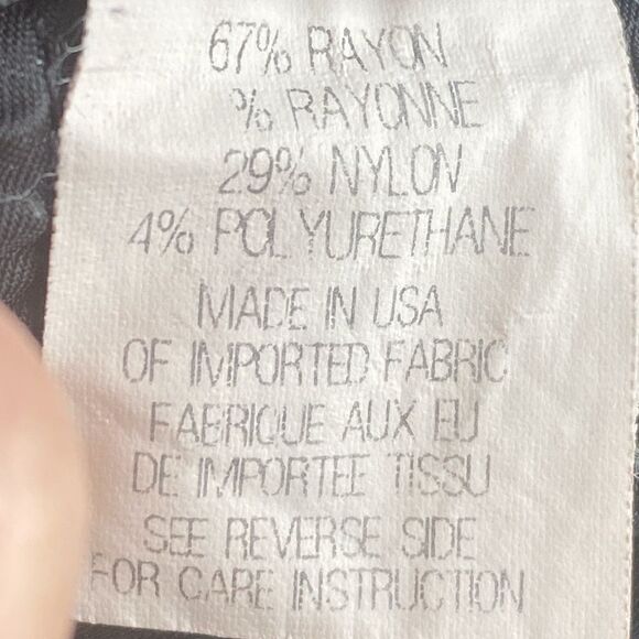 Theory Slim Trousers Black Mid weight sz 6 Office Preppy Corpcore Classic Slink - Picture 12 of 12